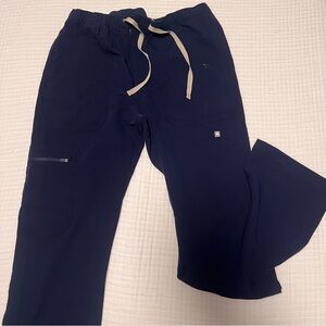 Figs set of Aya branded scrubs, male, navy